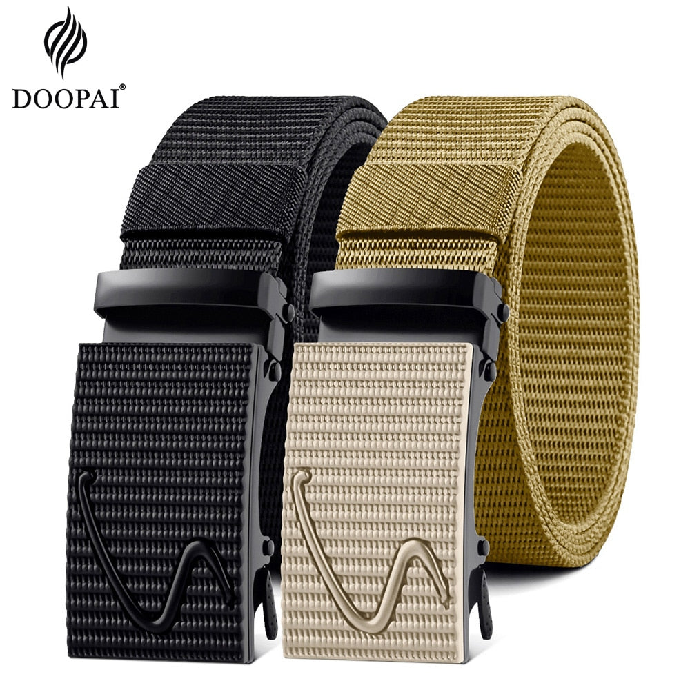 DOOPAI Men Belt Nylon Breathable Belts For Men Cowboy Designer Belt Outdoor Tactical Belt Military Gifts 남성 가죽 벨트 ceinture homme