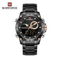 NAVIFORCE Top Luxury Original Sports Wrist Watch For Men Quartz Steel Waterproof Dual Display Military Watches Relogio Masculino