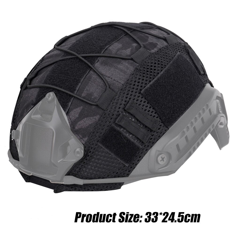 Nylon Helmet Nylon Cloth Tactical Helmet Mesh Cover Airsoft CS Paintball Wargame Sports Army Helmet Covers Hunting Sports Milita