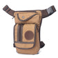 High Quality Men's Canvas Drop Leg Bag Military Motorcycle Multi-purpose Messenger Shoulder Bags Belt Hip Bum Waist Fanny Pack