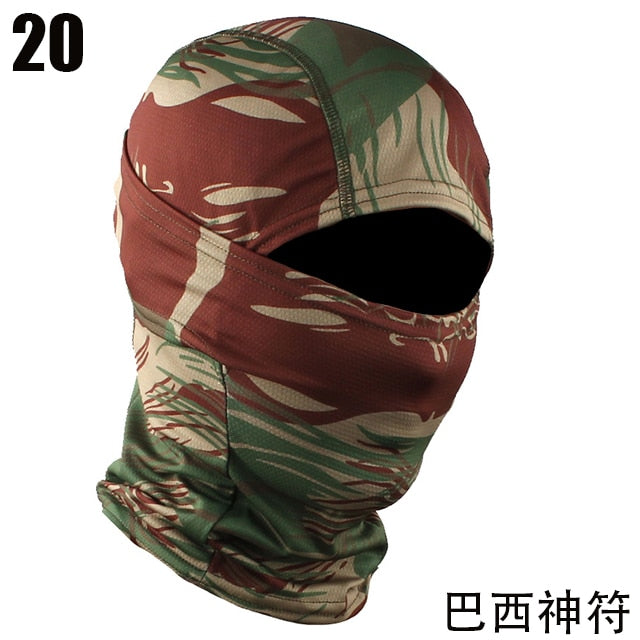 Tactical Camouflage Balaclava Full Face Mask Wargame CP Military Hat Hunting Bicycle Cycling Army Multicam Bandana Neck Gaiter