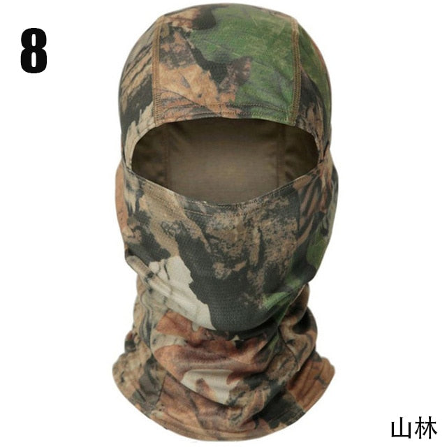 Tactical Camouflage Balaclava Full Face Mask Wargame CP Military Hat Hunting Bicycle Cycling Army Multicam Bandana Neck Gaiter