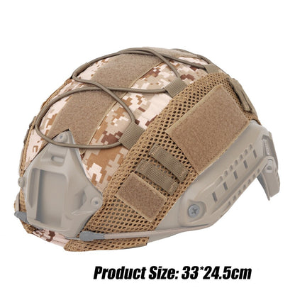 Nylon Helmet Nylon Cloth Tactical Helmet Mesh Cover Airsoft CS Paintball Wargame Sports Army Helmet Covers Hunting Sports Milita