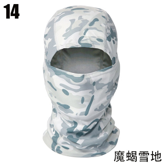 Tactical Camouflage Balaclava Full Face Mask Wargame CP Military Hat Hunting Bicycle Cycling Army Multicam Bandana Neck Gaiter