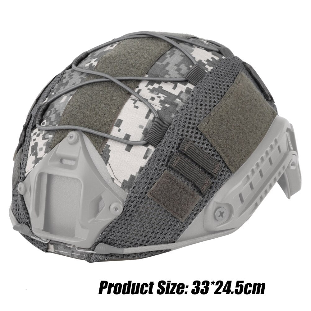 Nylon Helmet Nylon Cloth Tactical Helmet Mesh Cover Airsoft CS Paintball Wargame Sports Army Helmet Covers Hunting Sports Milita