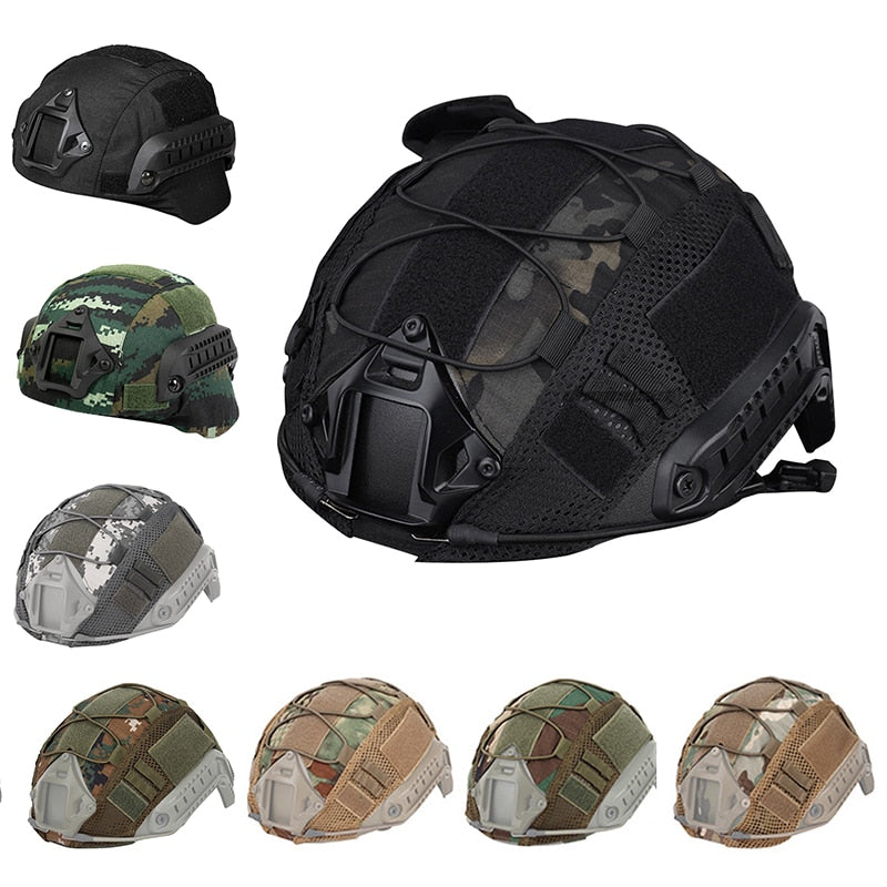 Nylon Helmet Nylon Cloth Tactical Helmet Mesh Cover Airsoft CS Paintball Wargame Sports Army Helmet Covers Hunting Sports Milita