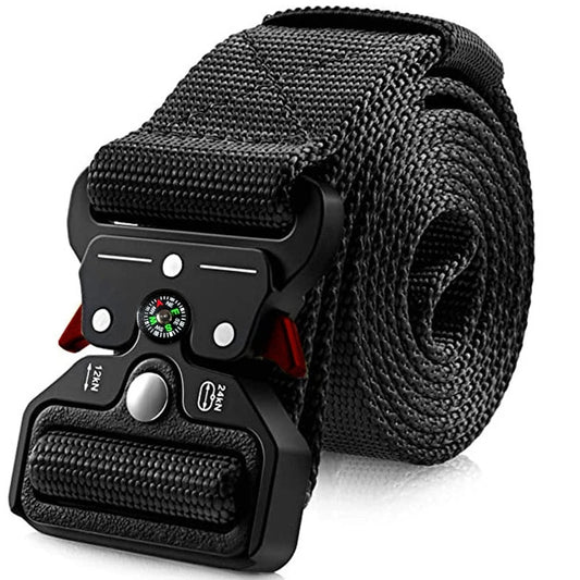 Genuine tactical belt quick release outdoor military belt soft real nylon sports accessories men and women black belt