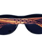 Zebrawood Sunglasses, Stars and Bars With Wooden Case, Polarized,