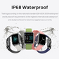 Heart Rate Blood Pressure Body Temperature Waterproof SmartWatch
