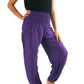 Purple Women Boho Pants Hippie Pants Yoga Pants Harem