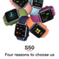 Heart Rate Blood Pressure Body Temperature Waterproof SmartWatch